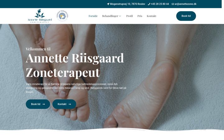 Screenshot of annettezone.dk