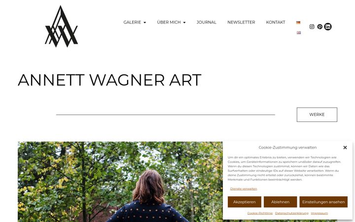 Skjermbilde av annettwagner.de