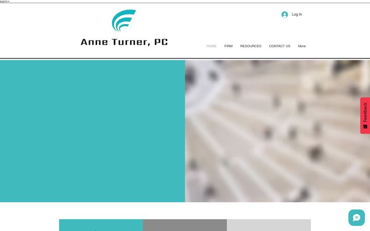 Kuvakaappaus sivustosta anneturnerpc.com