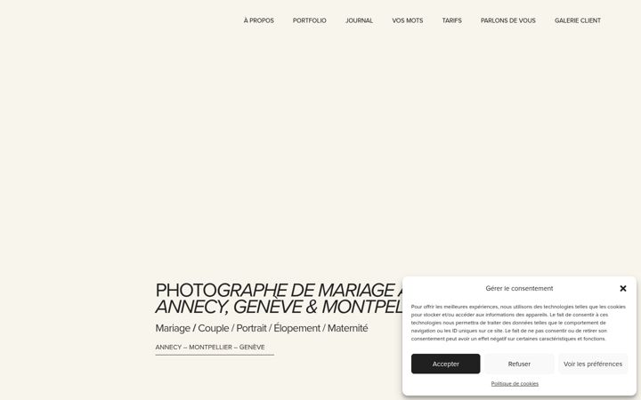 Screenshot di anneuclaphotographe.com