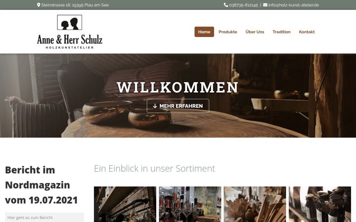 Screenshot of anneundherrschulz.de