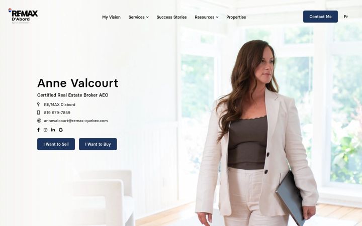 Screenshot di annevalcourt.com