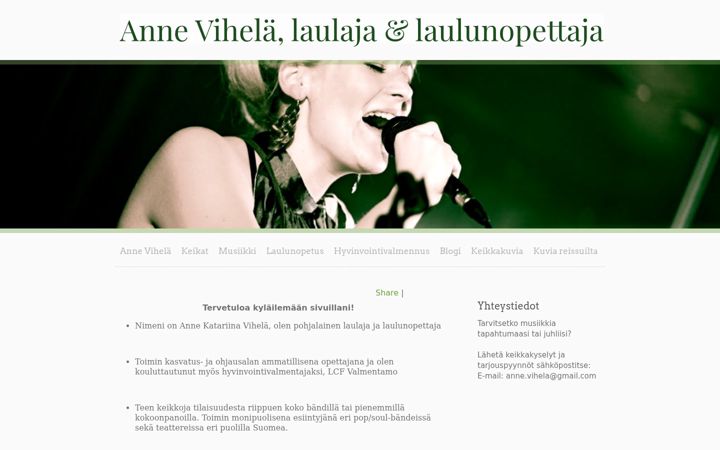Screenshot ta' annevihela.net