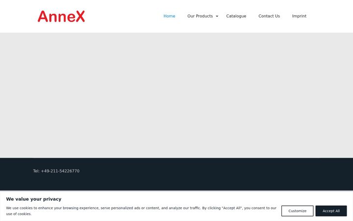 Skærmbillede af annex-international.de