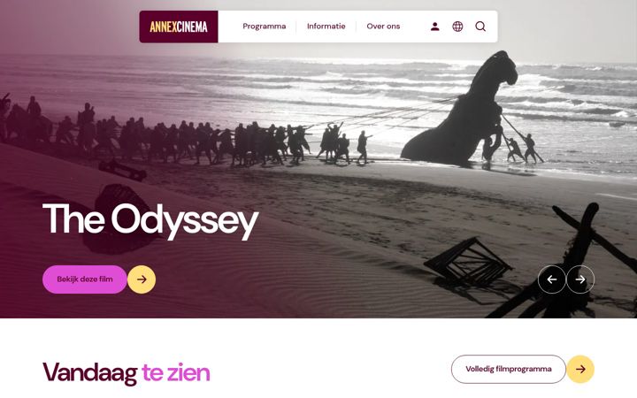 Skærmbillede af annexcinema.nl