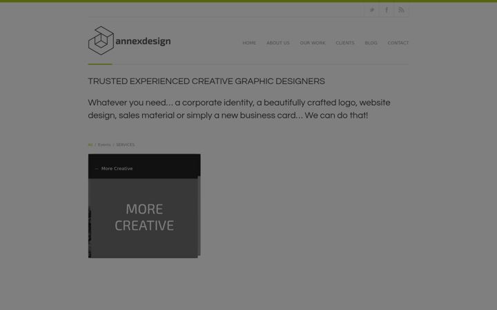 Screenshot of annexdesign.co.uk