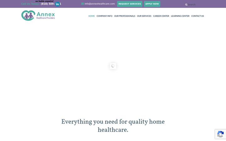 Screenshot di annexhealthcare.com