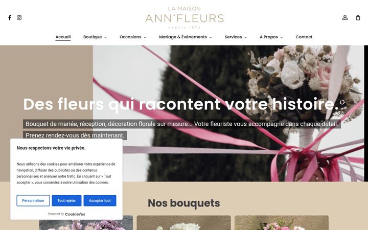 Ekrano kopija annfleurs.fr