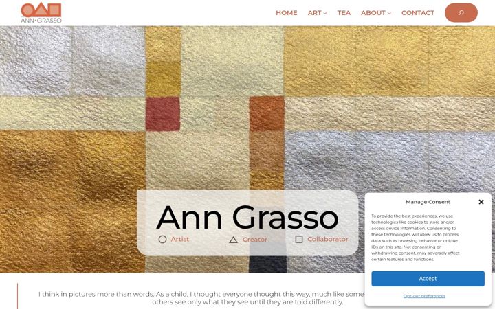 Screenshot of anngrasso.com