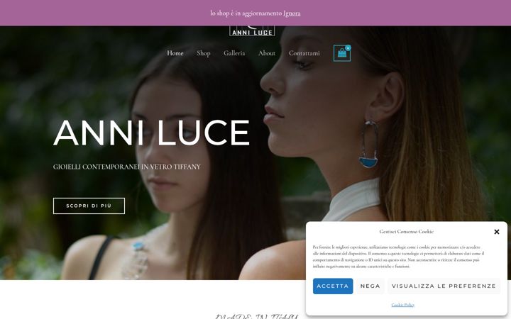 Screenshot di anni-luce.com