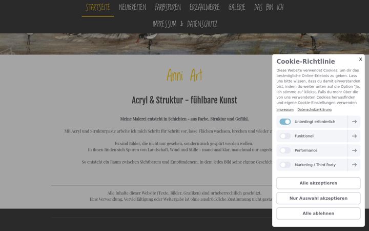 Screenshot of anni-techentin.de