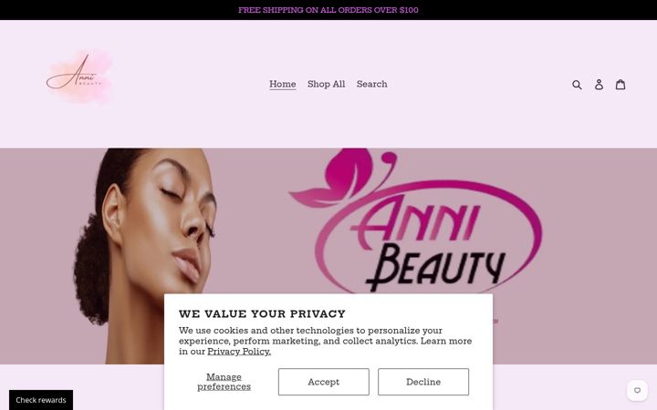Screenshot di annibeauty.com