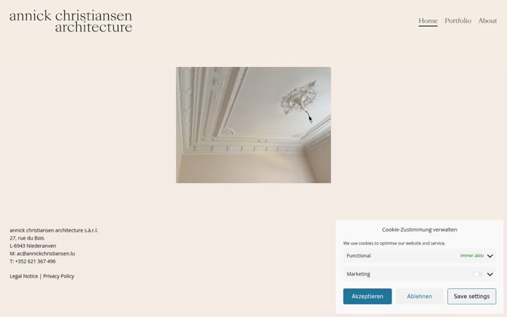Screenshot of annickchristiansen.lu