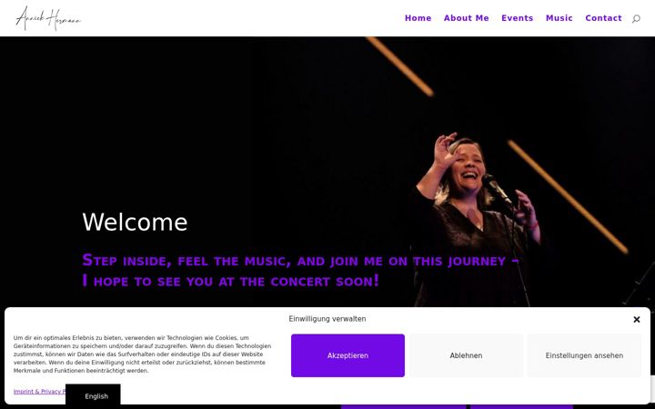 Screenshot of annickhermann.com