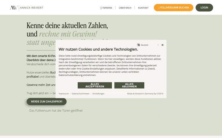 Captura de ecrã de annickweikert.de
