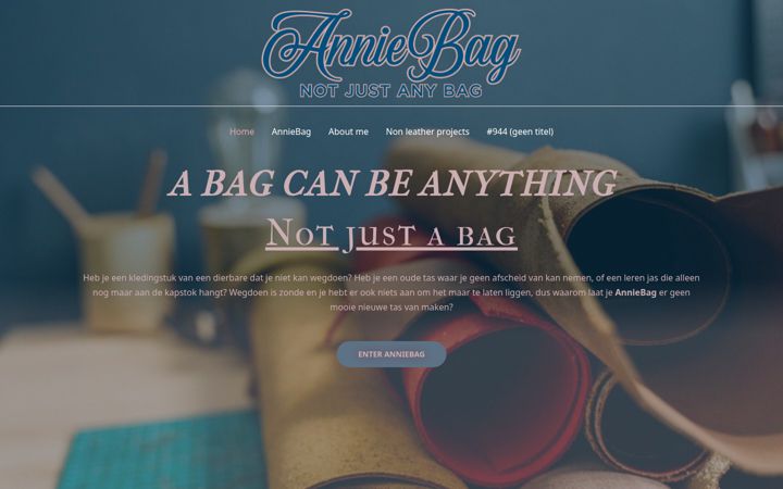 Captura de ecrã de anniebag.nl