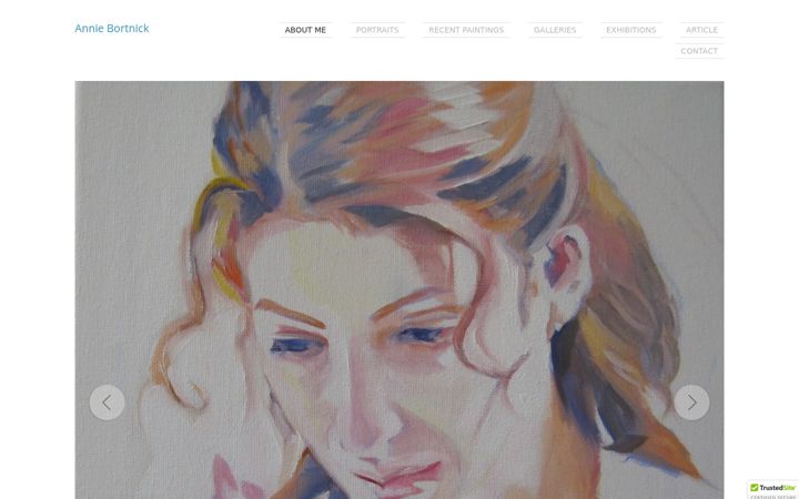 Screenshot of anniebortnick.com