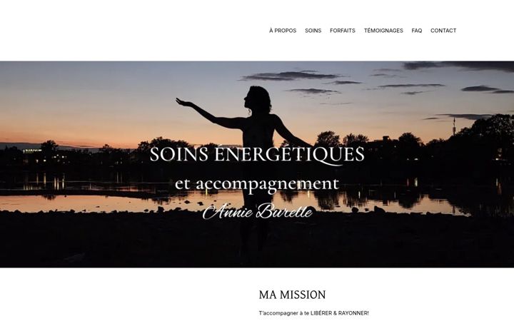 Screenshot of annieburelle.com