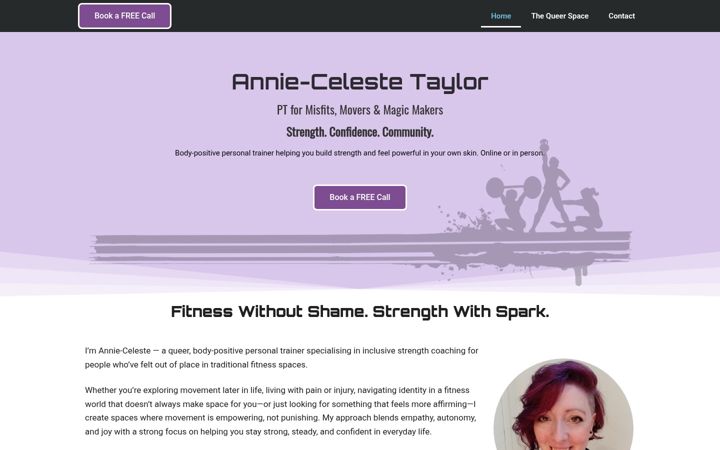 Screenshot stránky annieceleste.com