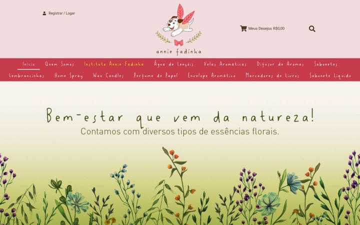 Captura de ecrã de anniefadinha.com.br