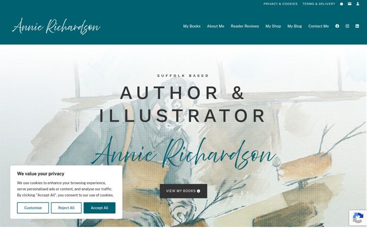 Screenshot of anniekiddiesbooks.co.uk