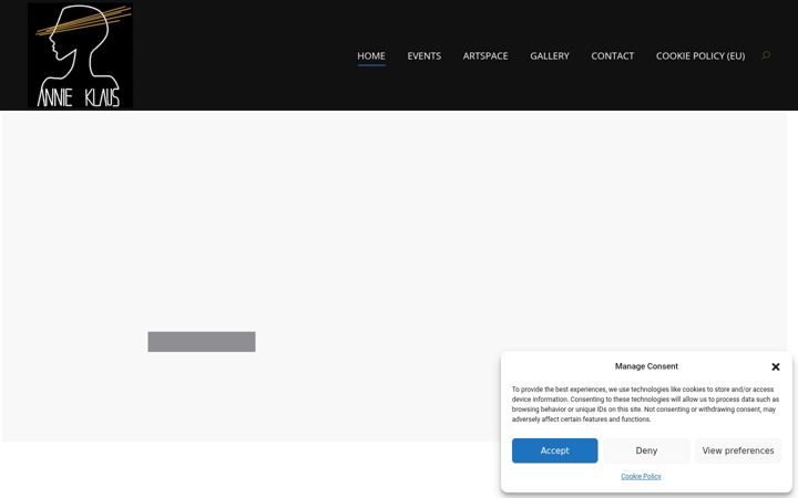 Screenshot of annieklaus.com