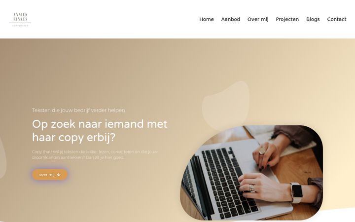 Screenshot of anniekrinkes.nl