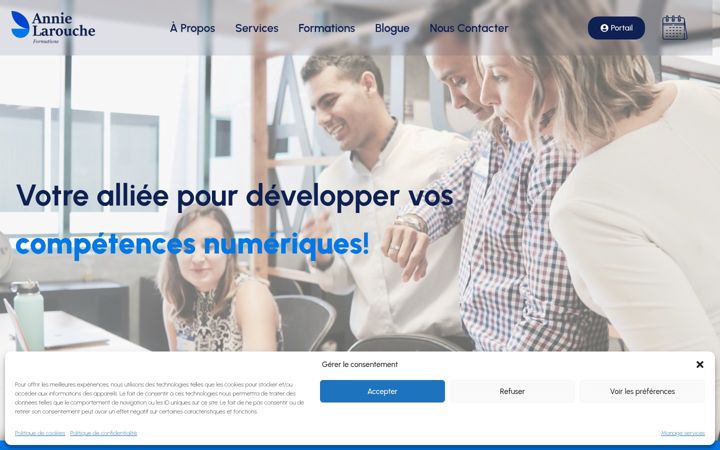 Skjermbilde av annielarouche.com