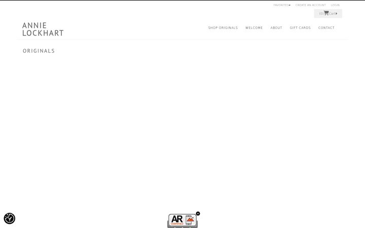 Screenshot of annielockhart.com