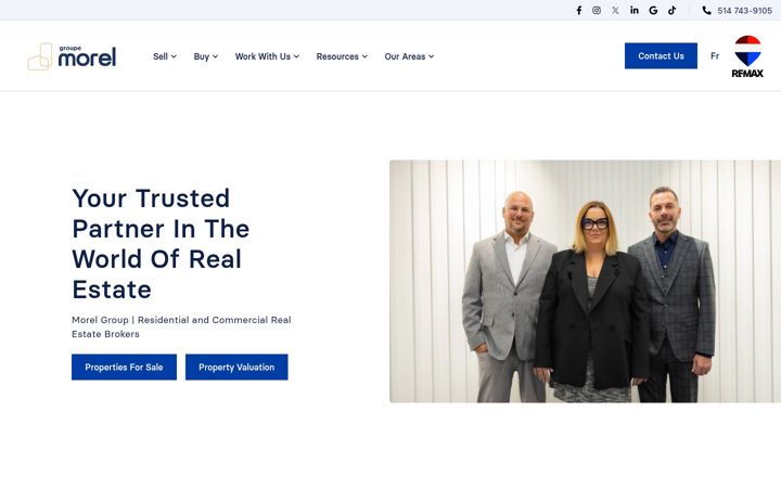 Screenshot of anniemorel.com