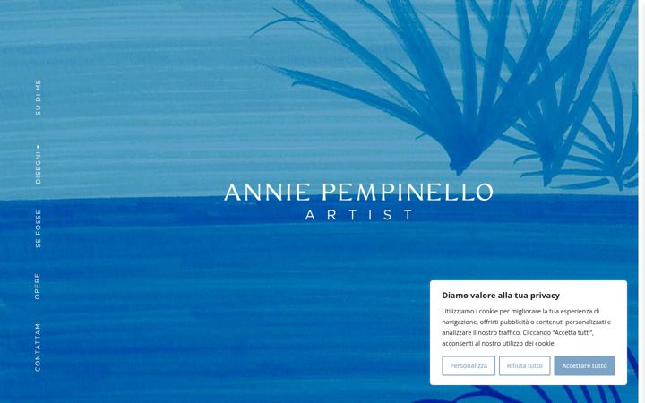 Skjermbilde av anniepempinello.com
