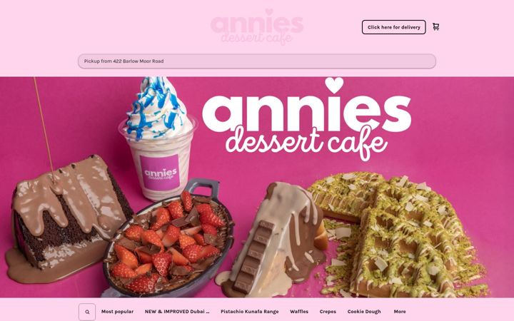 Ekrano kopija annies-dessert-cafe.square.site
