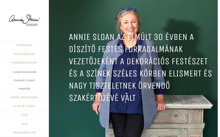Screenshot of anniesloan.hu