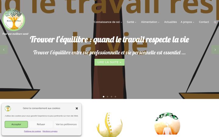 Screenshot di annieveillon.fr
