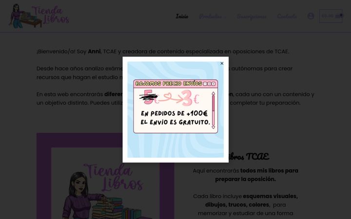 Screenshot του annightingaleshop.com