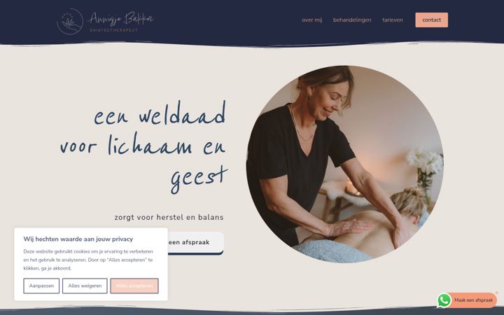 Screenshot of annigjebakker.nl
