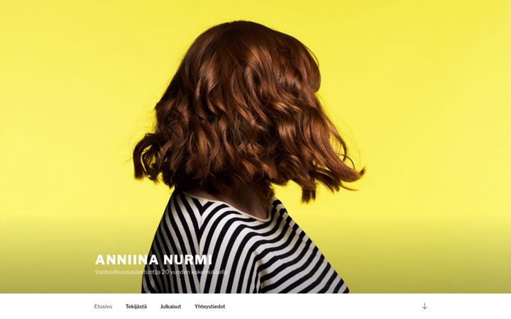 Screenshot di anniinanurmi.fi