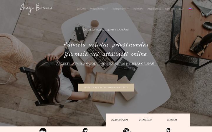 Screenshot of annijabaumane.lv