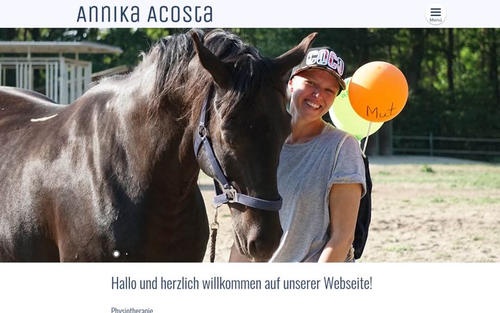 Screenshot of annika-acosta.de