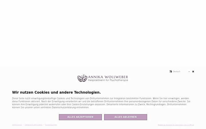 Screenshot ta' annika-wollweber.de
