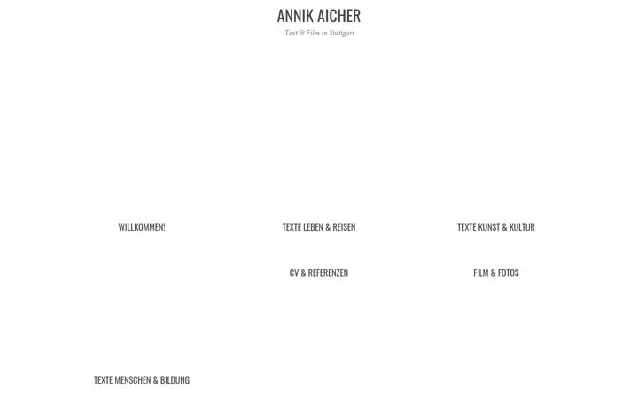 Screenshot of annikaicher.de