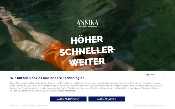 Captura de pantalla de annikareiss.de