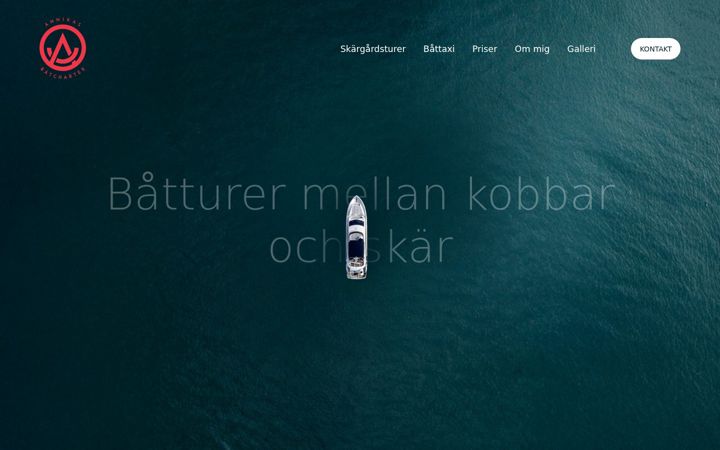 Posnetek zaslona annikasbatcharter.se