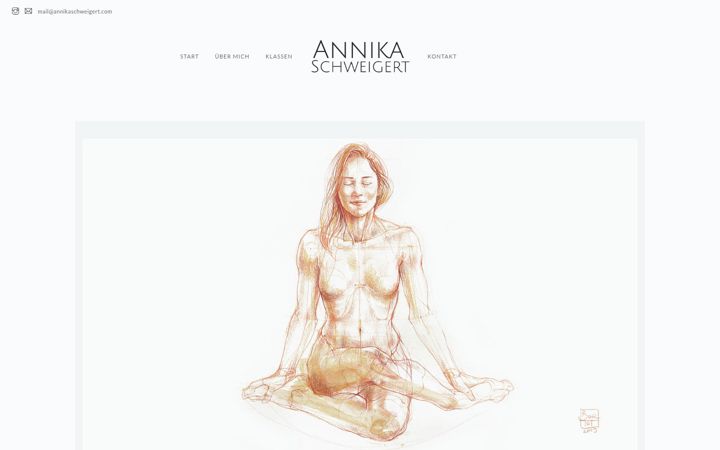 Screenshot of annikaschweigert.com