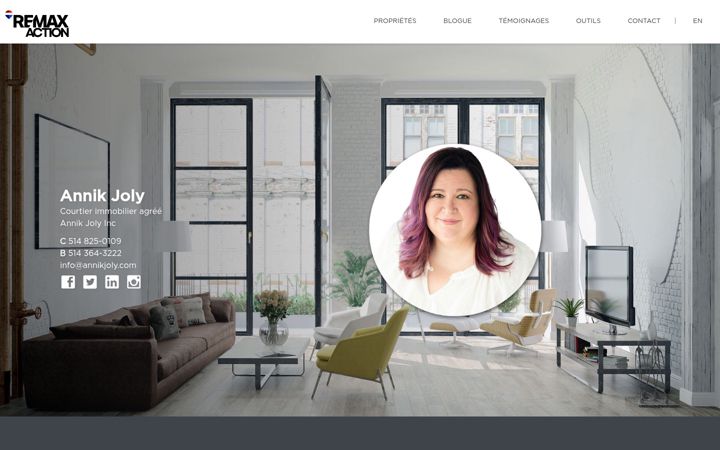 Screenshot of annikjoly.com