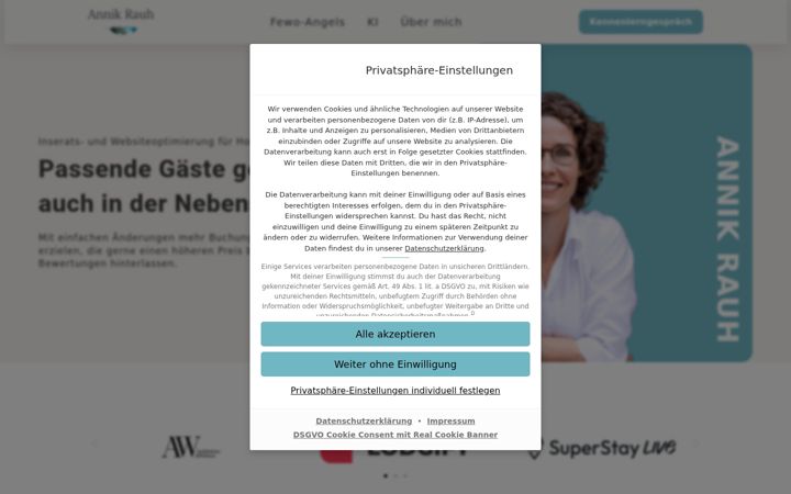 Screenshot of annikrauh.de