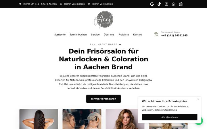 Screenshot of annimachthaare.de