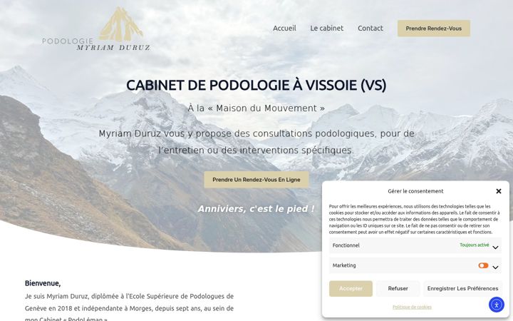 Screenshot of annipieds.ch