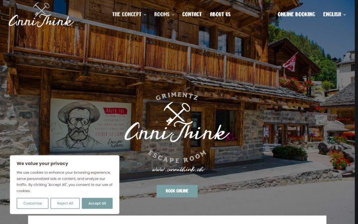 Captura de pantalla de annithink.ch