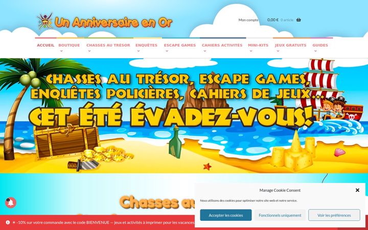 Screenshot of anniversaire-en-or.com